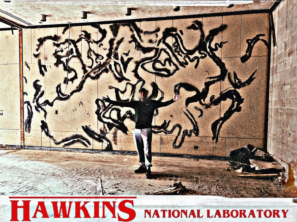 Stranger Things Hawkins Laboratory Ceiling Tile With Vine Print Relic Prop