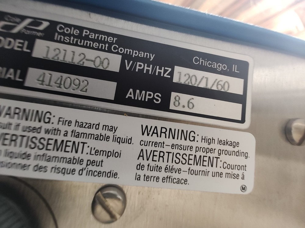 Cole-Parmer Polystat H12112-00