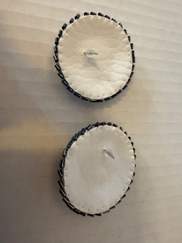 Beaded Round Native Earrings Multicolor Pretty!!