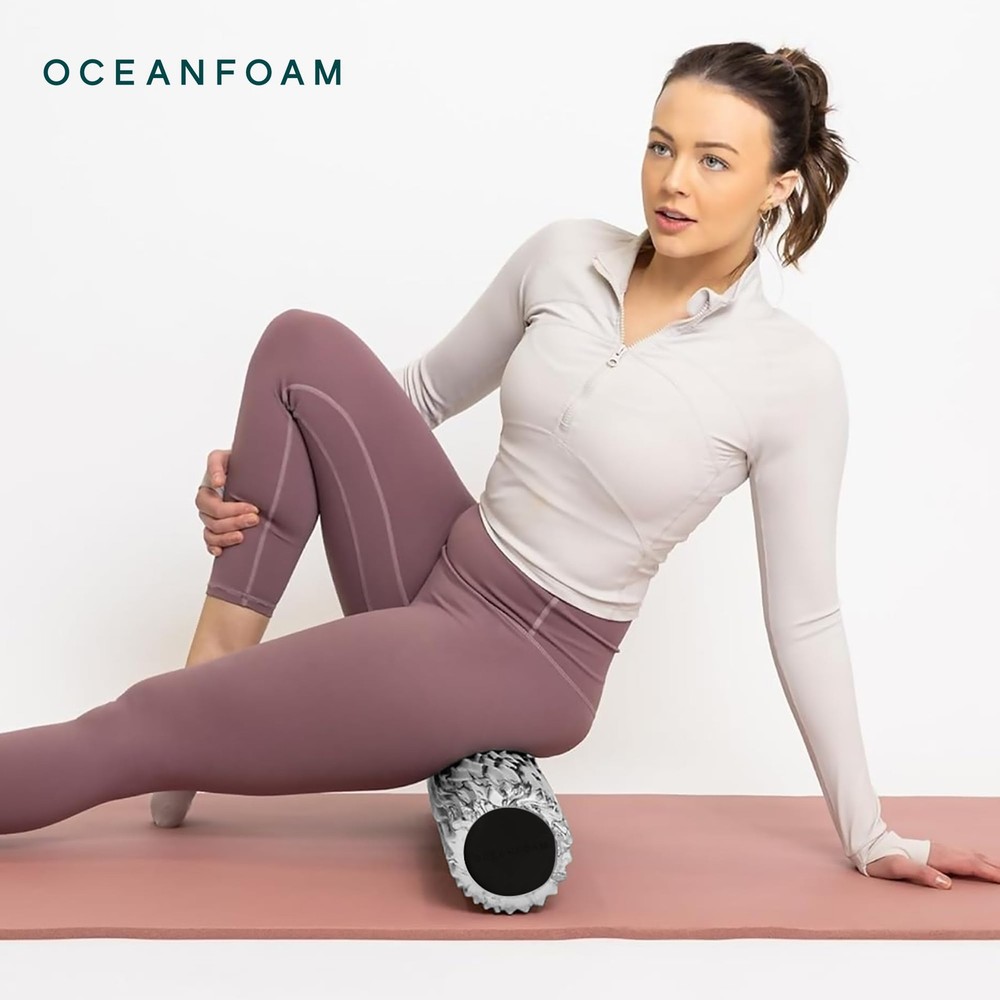 Soft Tidal Roller (Black Marbled) - Low Density Foam Roller for Physical Ther...