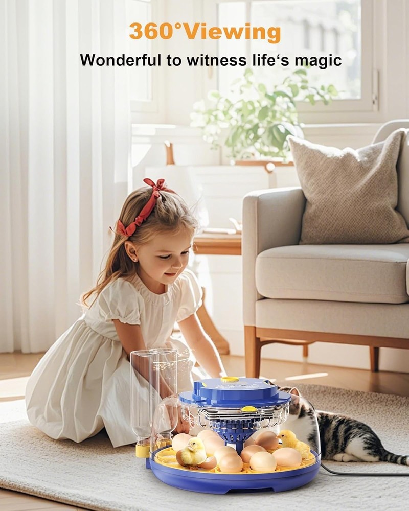 18 Chicken Egg Incubators for Hatching Eggs: Egg Incubator with Automatic Egg...