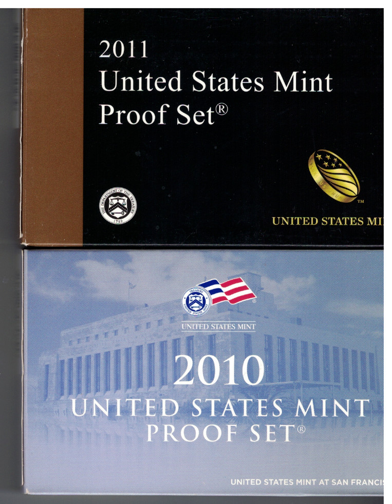 2011,2010,2009 AND 2008 US PROOF MINT SETS