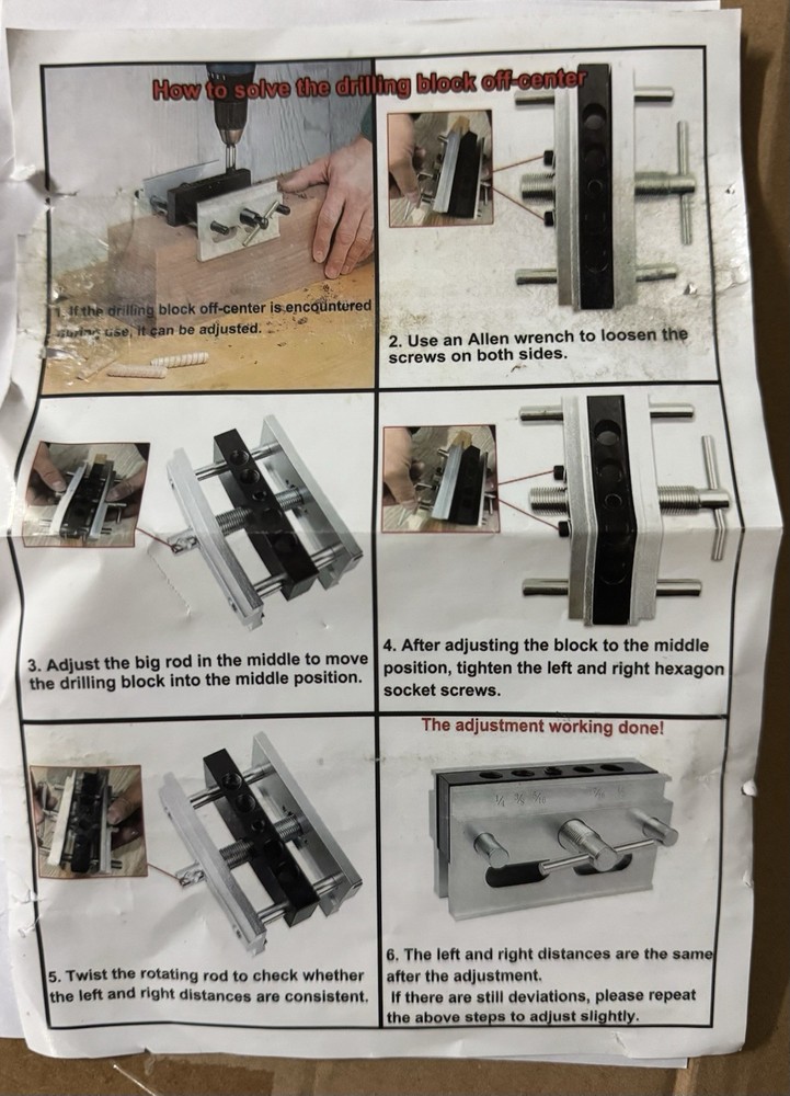 Self Centering Dowel jig- Blue
