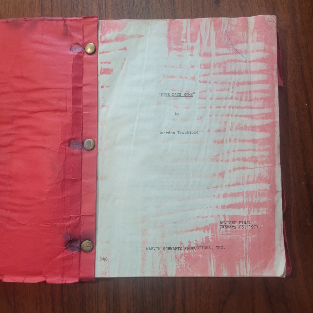Five Days Home Guerdon Trueblood 1971 Screenplay Script Vietnam Homefront