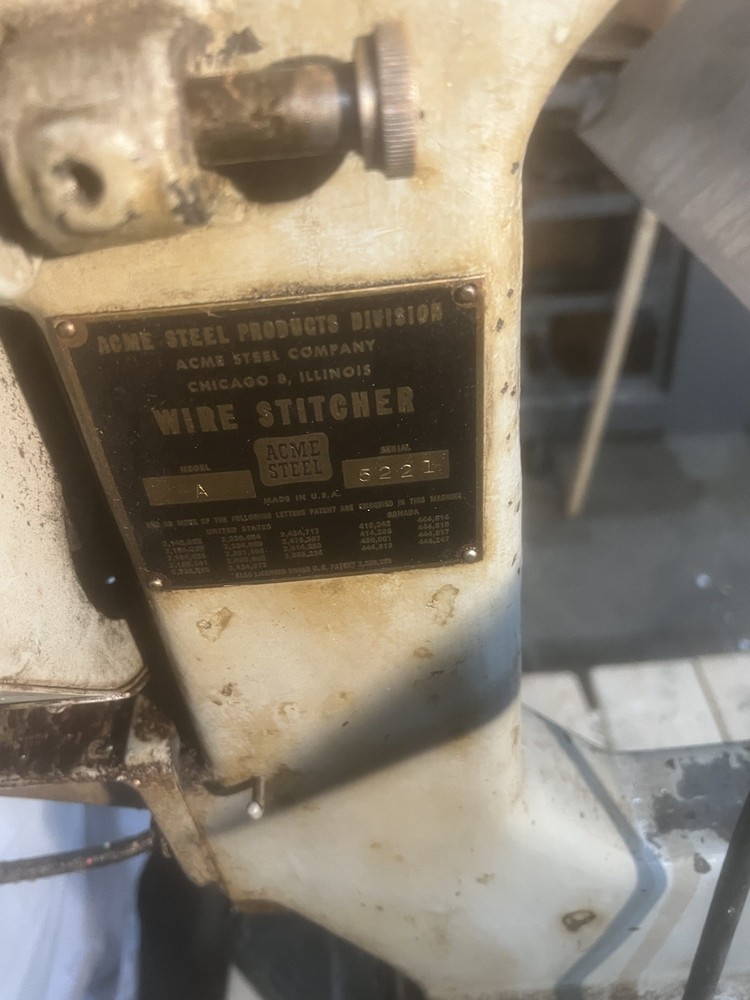 Acme Wire Sticher Model A