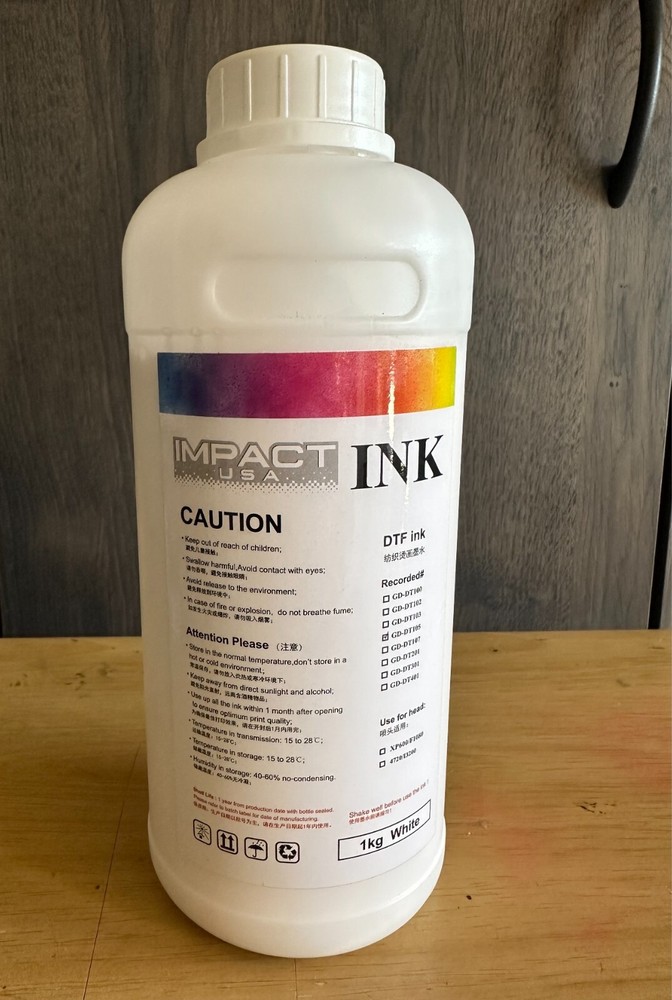 IMPACT White DTF Ink, DTF Printing, DTF Inks