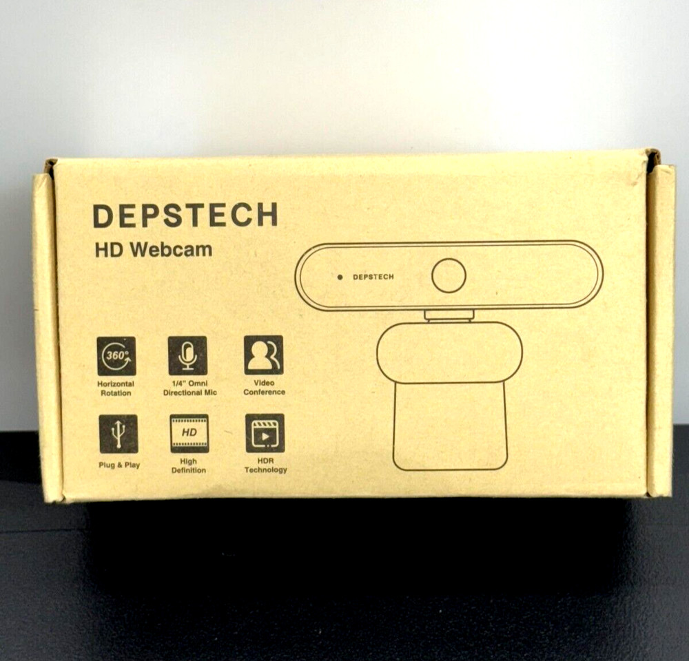 DEPSTECH Webcam with Microphone 1080P HD Webcam D04