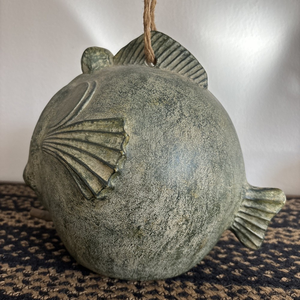 Art Pottery Fish Birdhouse