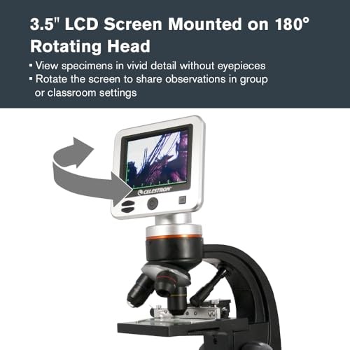 – LCD Digital Microscope II – 3.5" Screen – 5MP Camera – LCD Digital Micro II