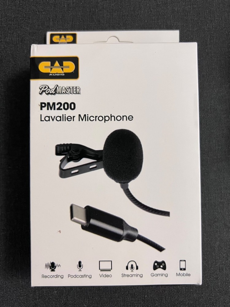CAD Podmaster USB-C Mini Lavalier Microphone PM200