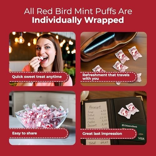 Bulk Soft Peppermint Candy Mints - Individually Wrapped, Clear Wrapper, 20 lb