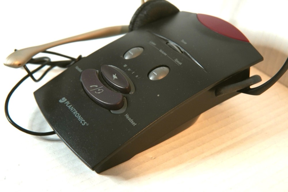 Plantronics S11 Headset System - Vintage Tech - USED/TESTED