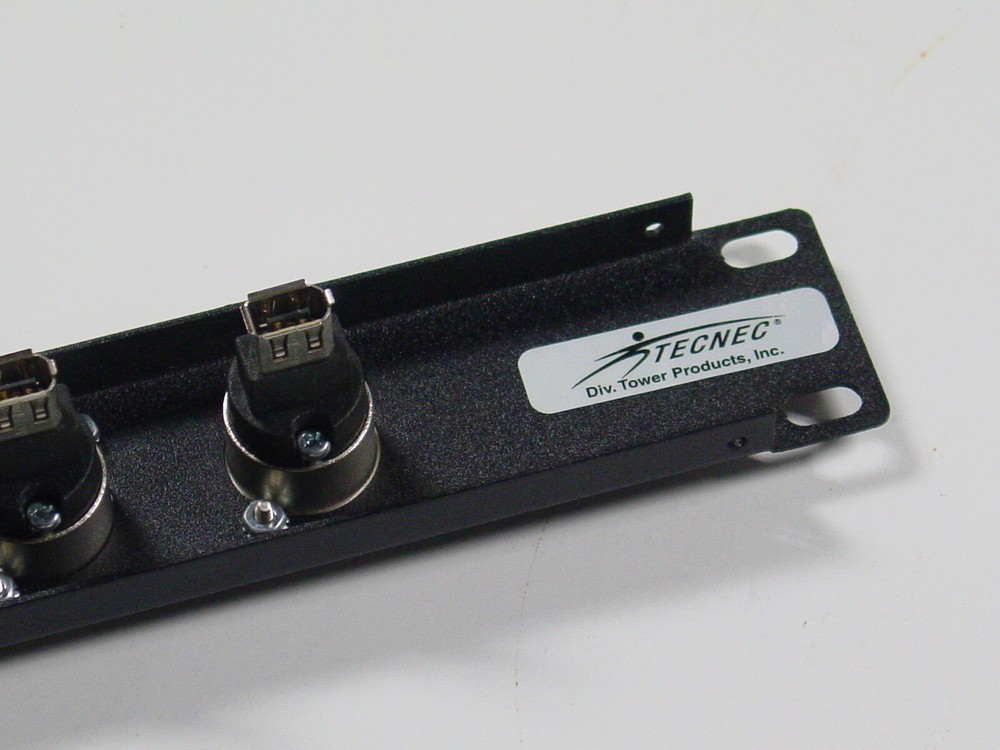 Tecnec 1394 Firewire video 8 input/output patch bay 1 rack unit