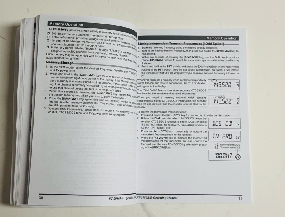Yaesu FT-2980R/E Operating Manual