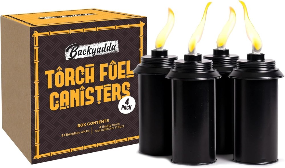 Torch Replacement Canisters (16 16oz - 4 Pack, Standard Metal (Without Cap)