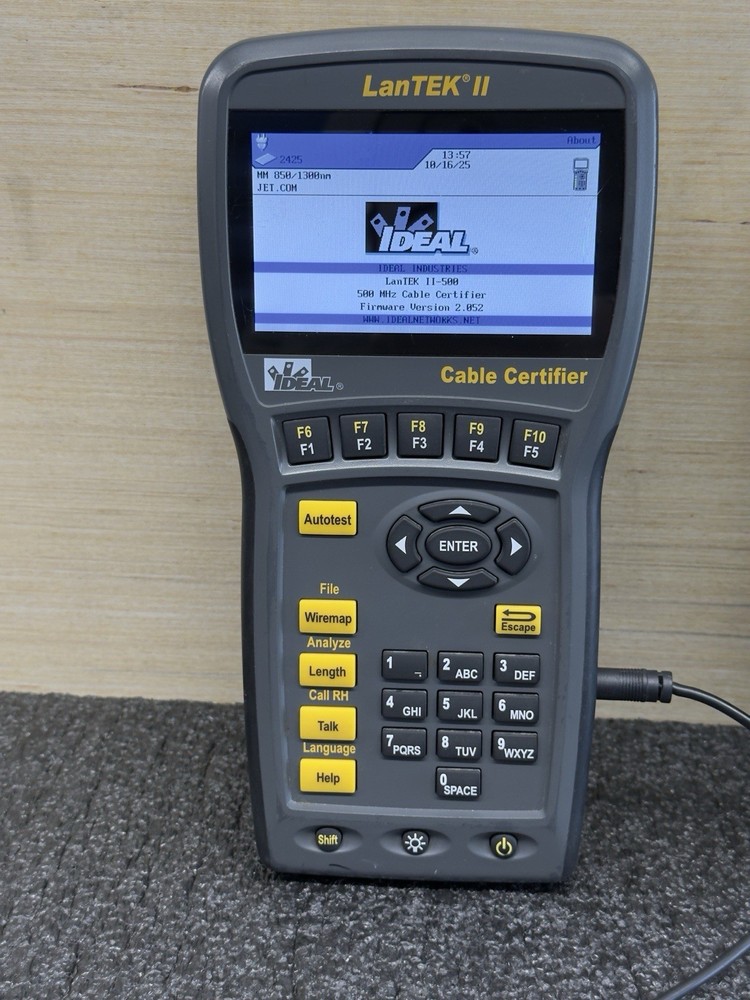Ideal LanTEK II Cable Certifier Tester 500 MHz Testing Unit "READ"