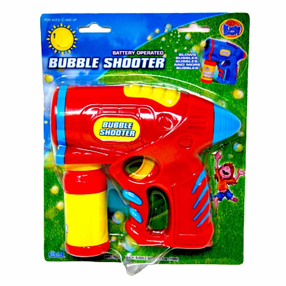 Kids Stuff Bubble Shooter with Bubble Solution (2 Pack), Colors Will Vary
