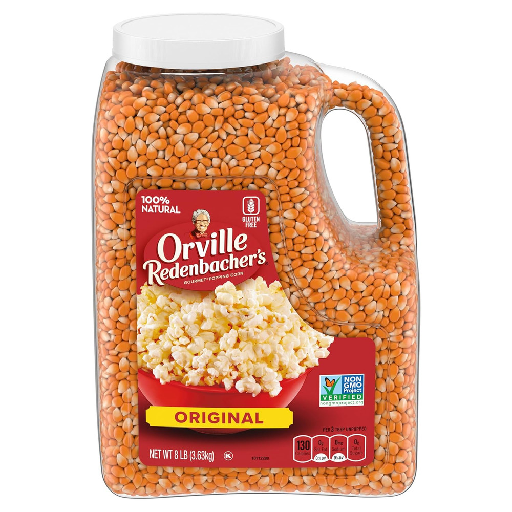 Gourmet Popcorn Kernels, Original Yellow, 8 Lb