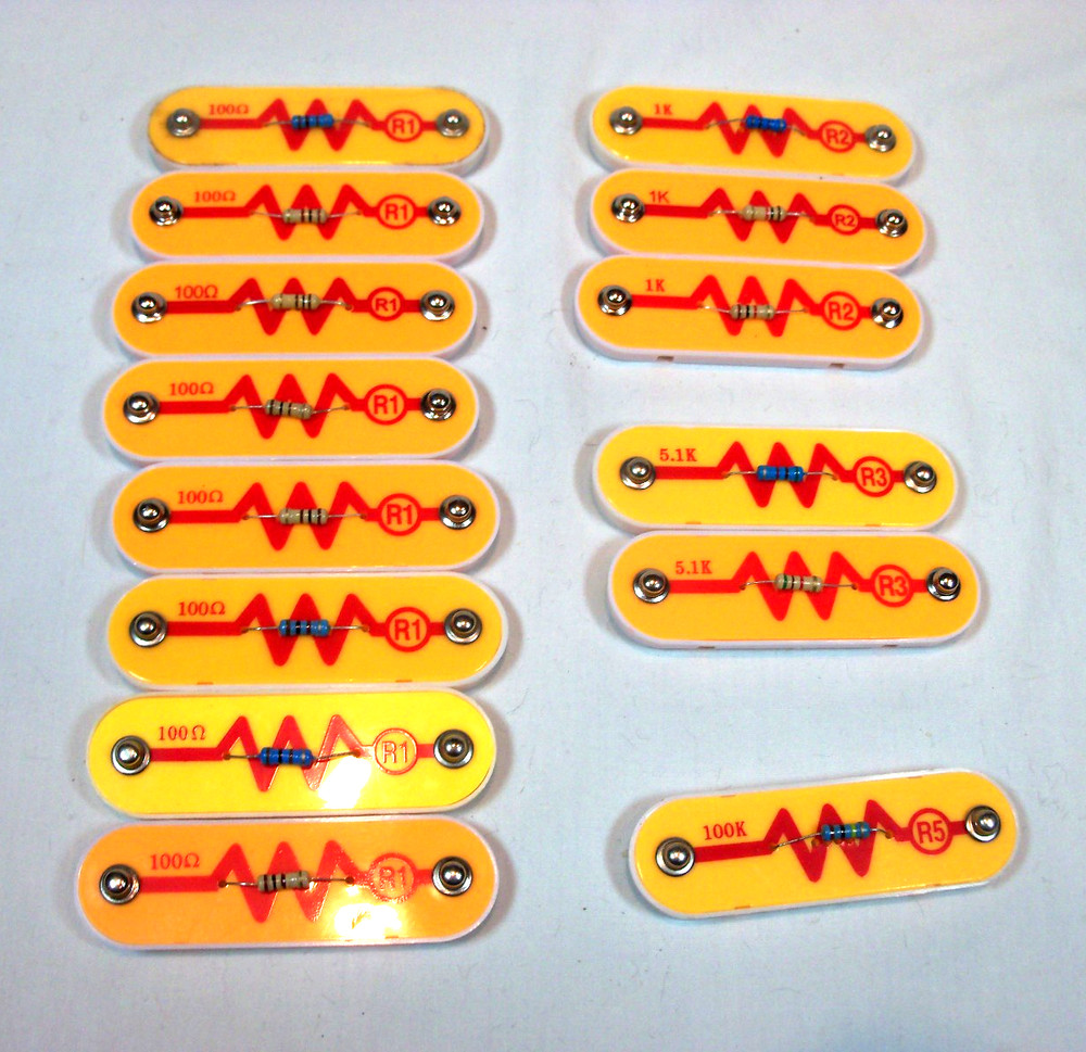 ELENCO Snap Circuits - Resistor Component Lot - 14 Pcs (see description)