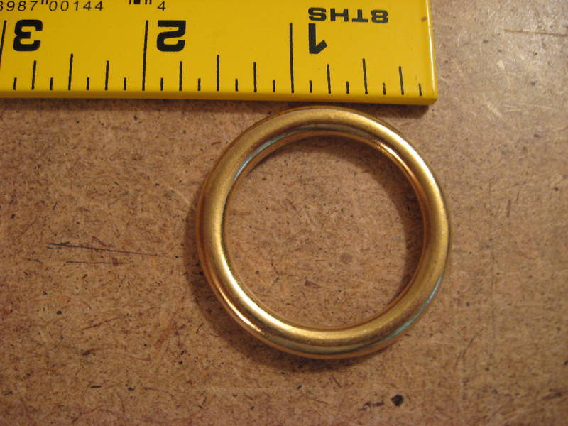 1 1/4" Solid Brass O Rings SCA (Pack Of 10)
