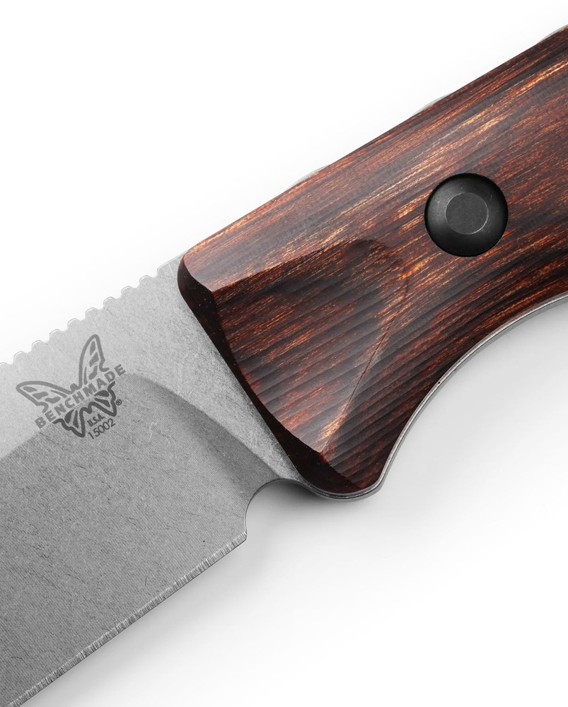 Benchmade 15002 Saddle Mountain Skinner Fixed-Blade Knife, Drop-Point