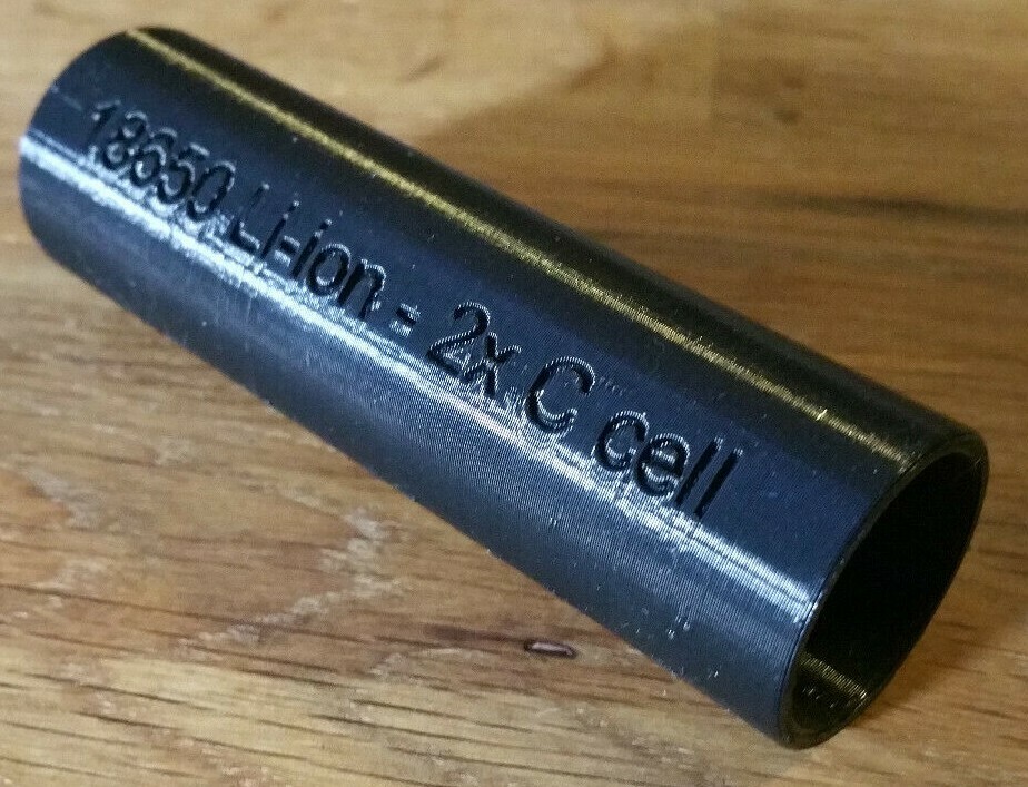 18650 Li-Ion 2C-Cell Maglite Adapter - Flashlight - Nerf Blaster