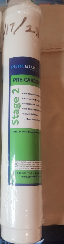 PureBlue PB-TLR04CB2T Pre-Carbon CTO Stage 2 Filter New & Sealed