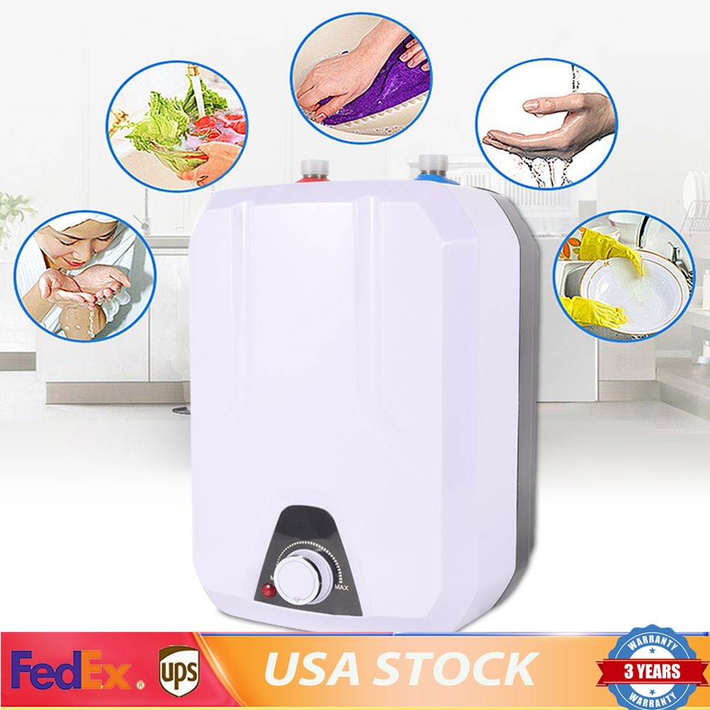 6L 1500W Instant Hot Water Heater Electric Tankless On Demand House Shower Sink