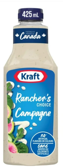 Kraft Rancher's Choice Salad Dressing, 425mL