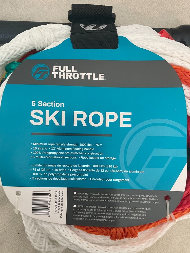 Full Throttle 5 Section Water Ski Rope
