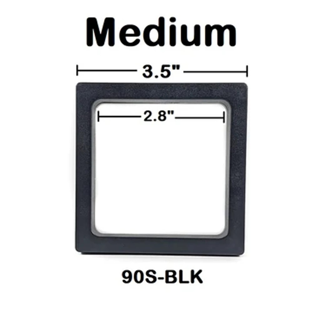 5x Transparent 3D Floating Frame Display Stands Holder Frames 5 Different Sizes