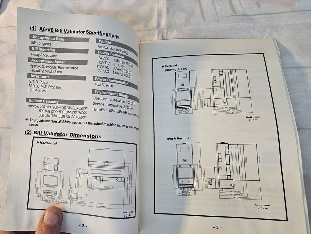 ICT A6 & V6 Bill Validator Installation Guide