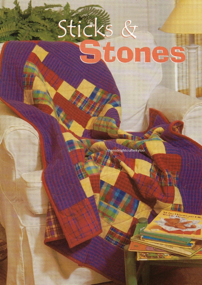 Sticks & Stones Quilt Pattern Pieced LP