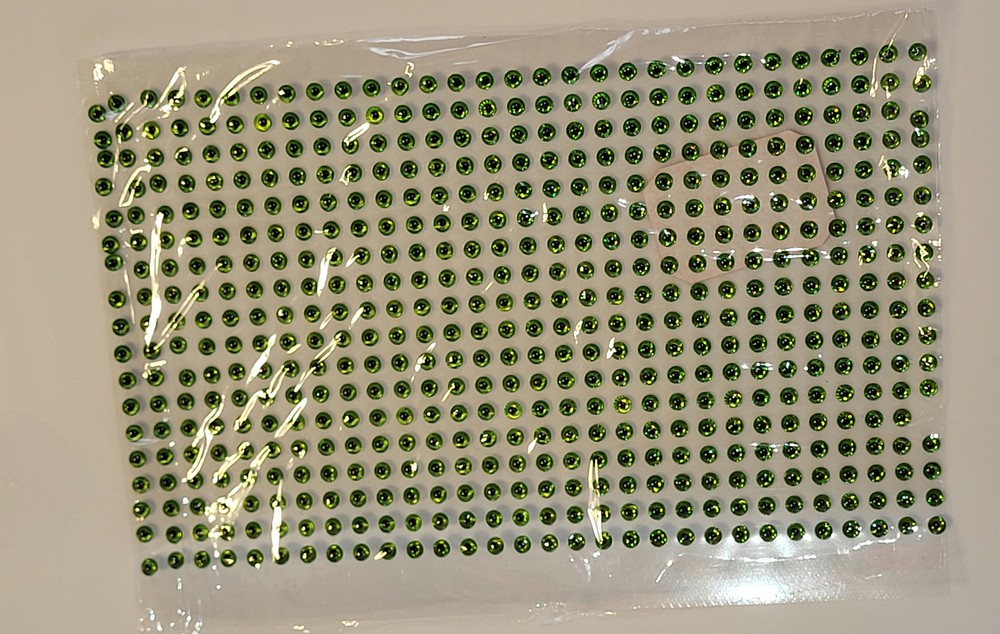 3D Chartreuse eyes 3mm