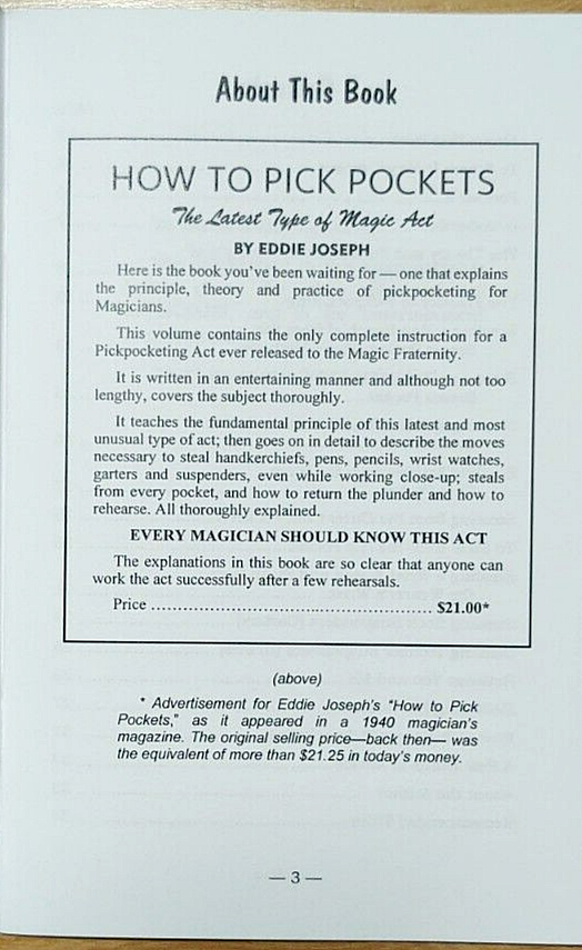 How to Pick Pockets by Eddie Joseph