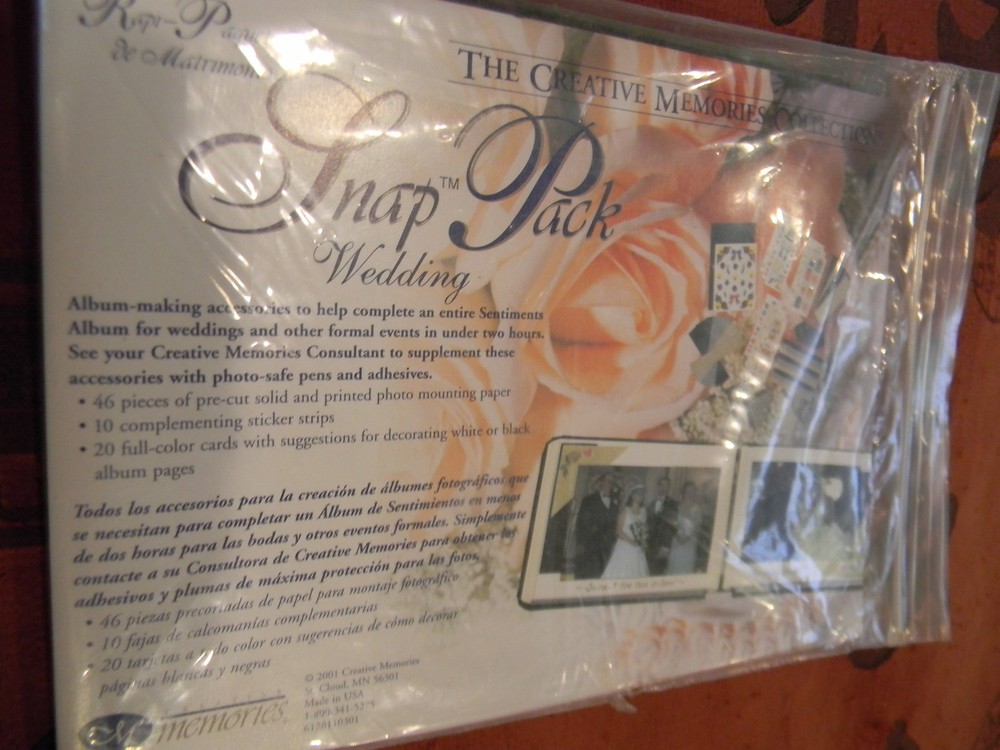 NIP Creative Memories Snap Pack Wedding