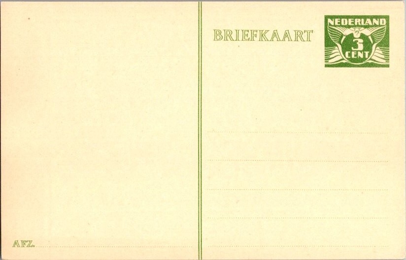 Netherlands Higgins & Gage 181 Unused.
