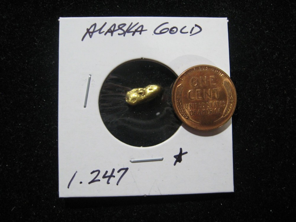 ALASKA GOLD NUGGET 1.247 GRAMS