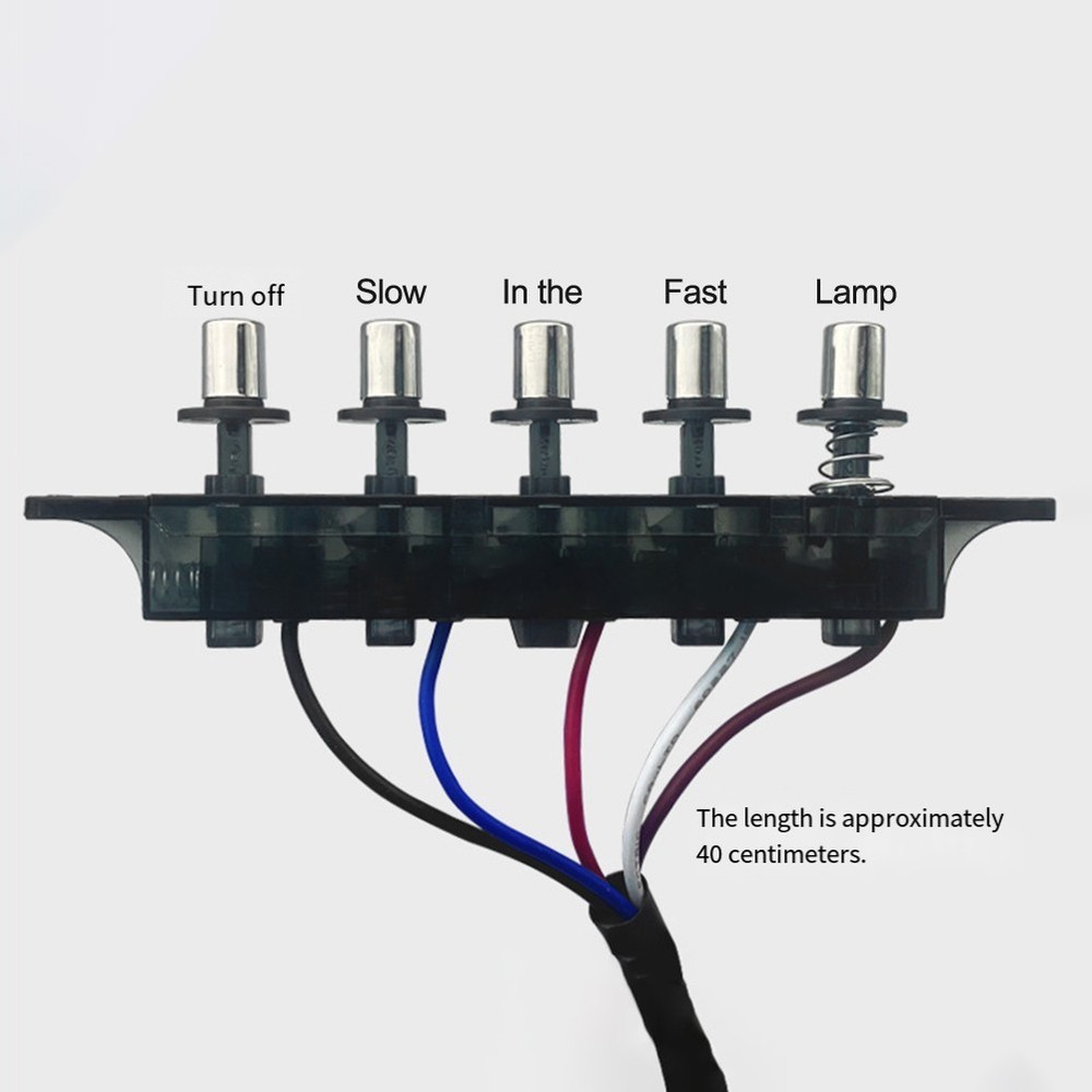 Kitchen Range Hood Switch Button with 5 Functions for Safety and Control