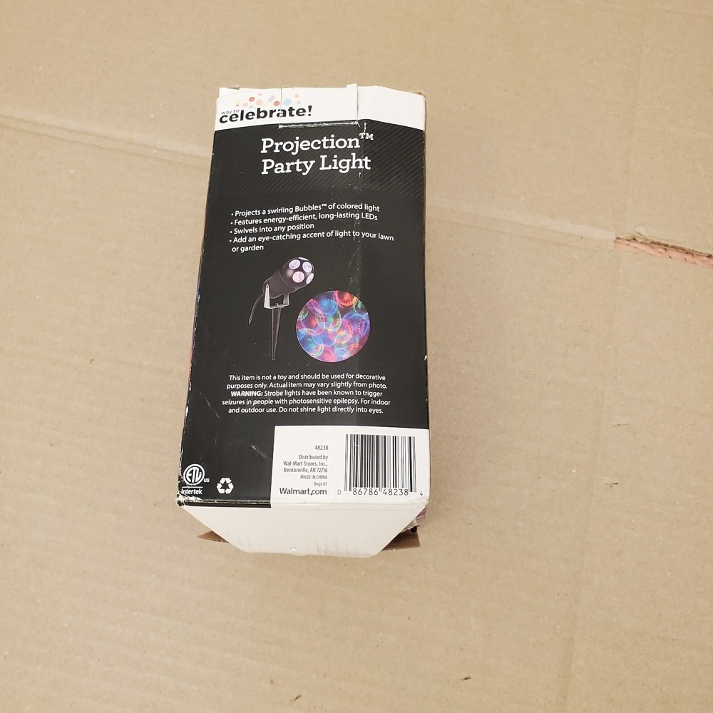 Projection Party Light, Multicolor, Projects Up To 20 FT/ 6 M