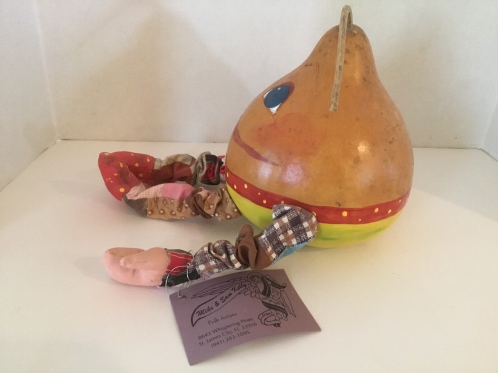 Humpty Dumpty hand-painted Gourd