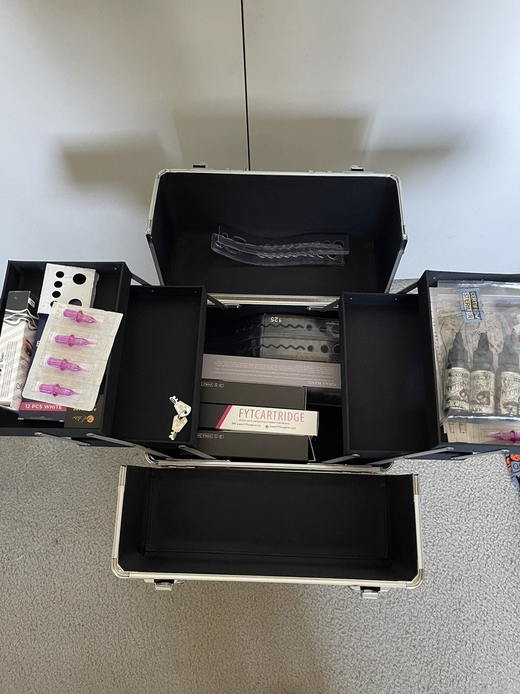 professional complete tattoo kit with case