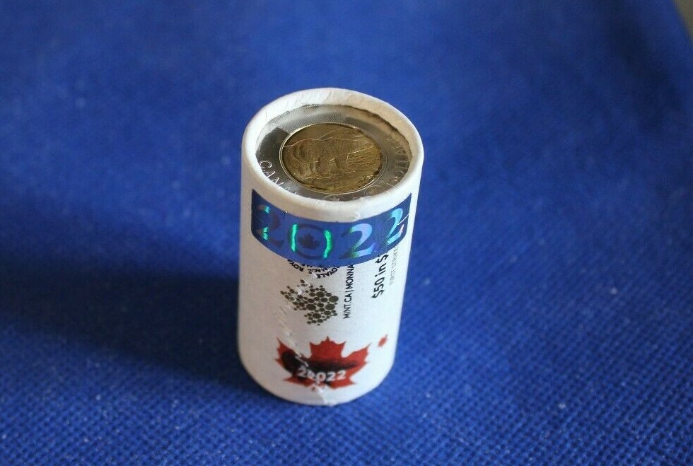 2022 Canada First Strike Toonie Direct from Special Wrap Roll..Uncirculated