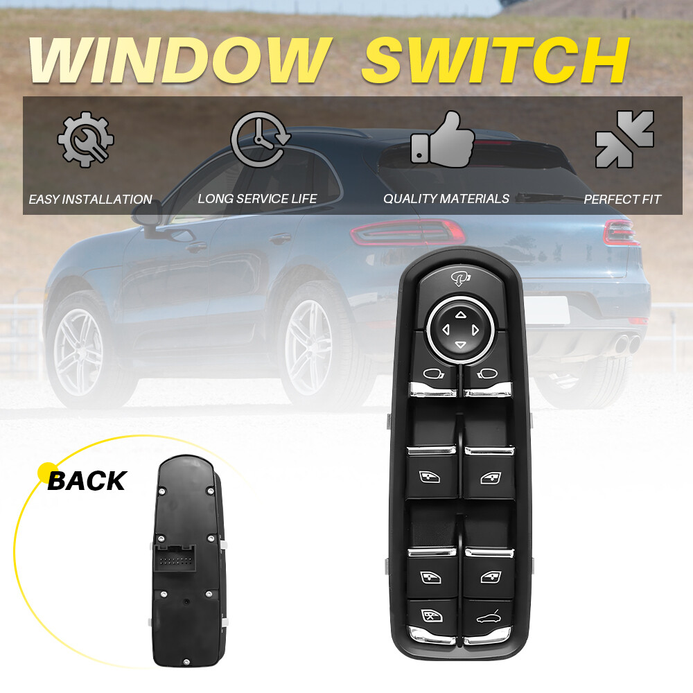 Driver Left Side Window Switch Control 7PP959858 For 2011-2014 Porsche Cayenne