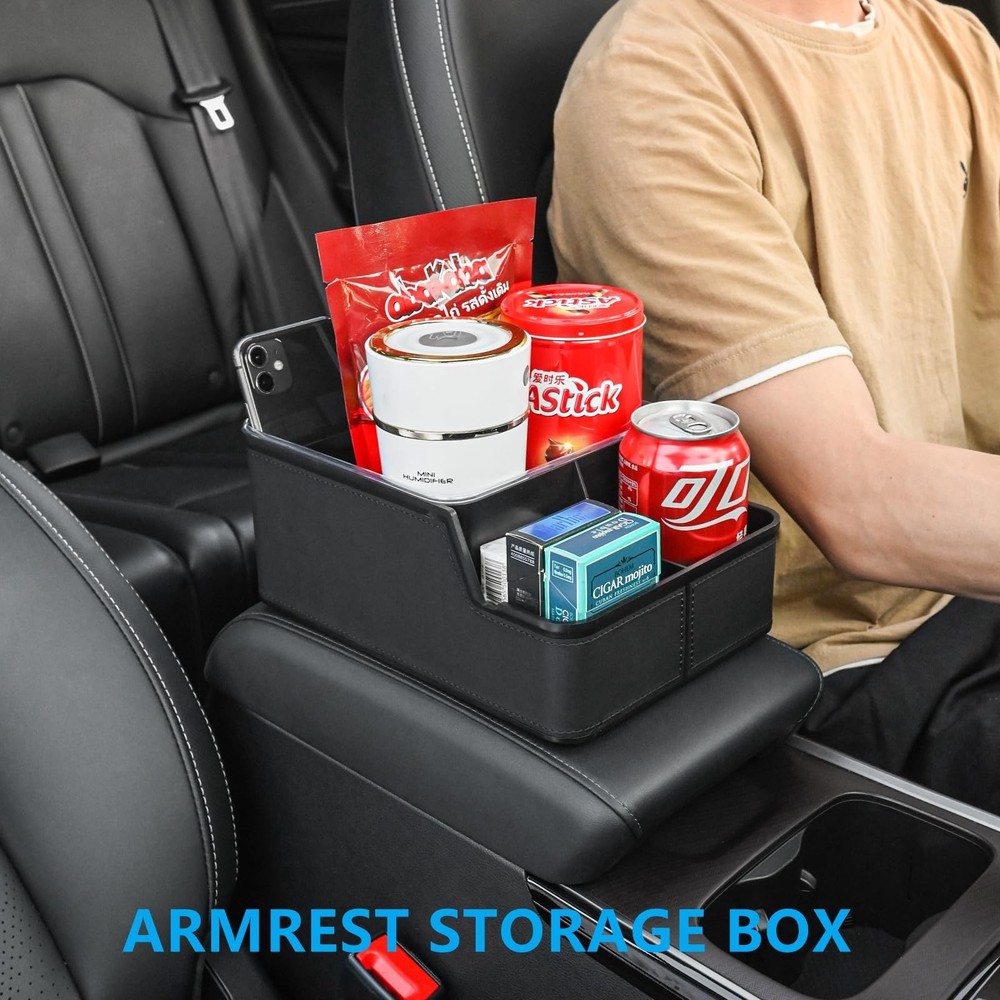 Car Storage Organizer Between Seats,Center Console Armrest Storage Box Back S...