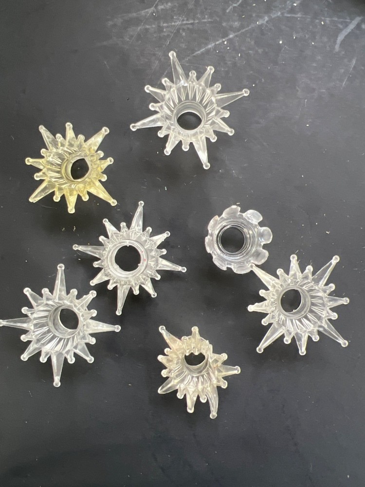 Vintage Atomic Star String Light Caps Set of 7