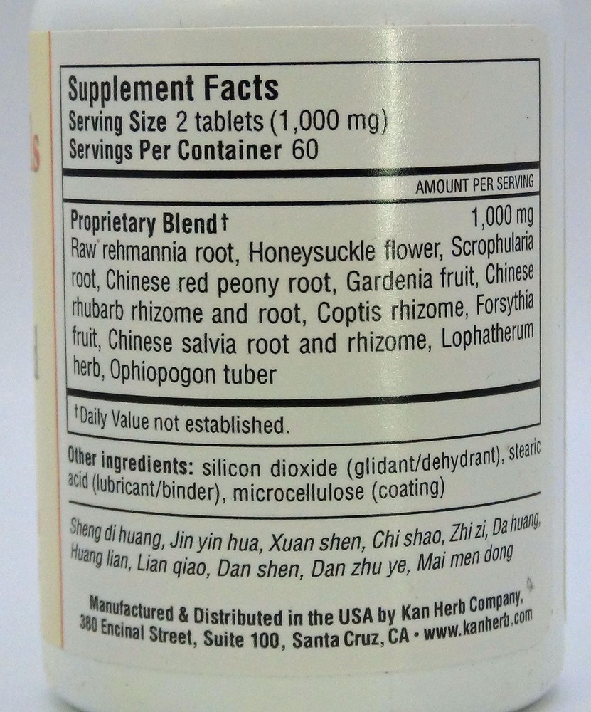 Kan Herbs - Cool the Blood 120 tabs