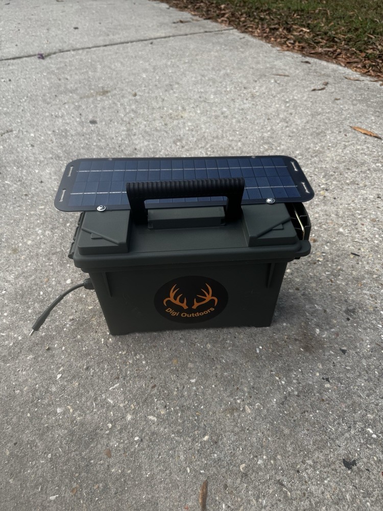 Deer Trail Camera External Solar Battery Power Panel Box