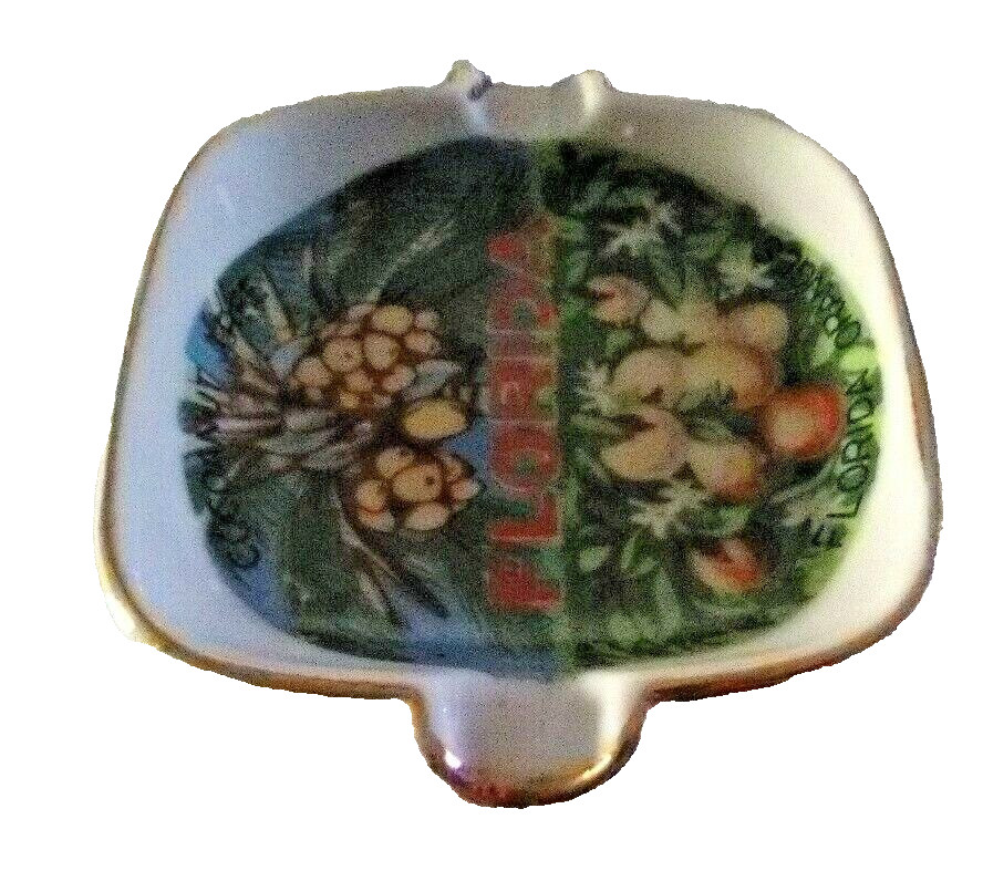 Miniature Florida 2" Square Ashtray