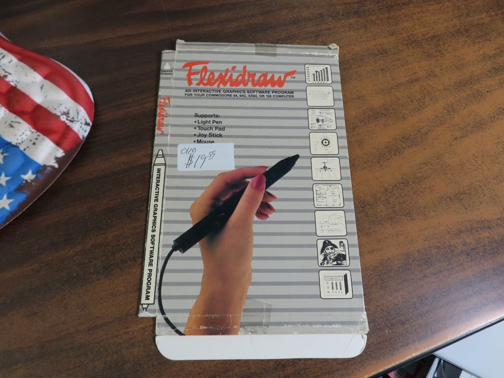 Flexidraw 5.5 Program Software Commodore 64 C-64 1987 Inkwell Systems